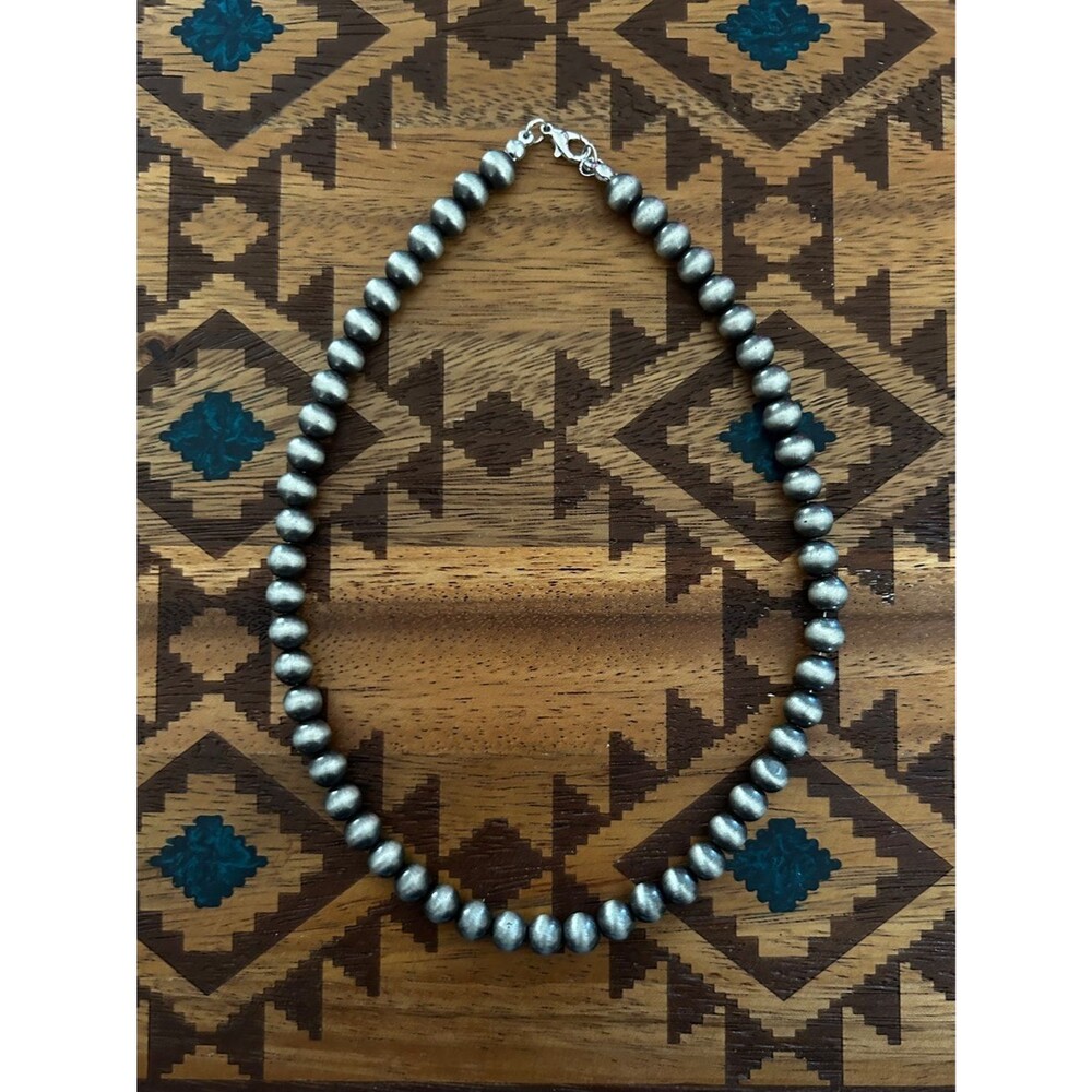 Silver-toned Beaded Women’s Necklace